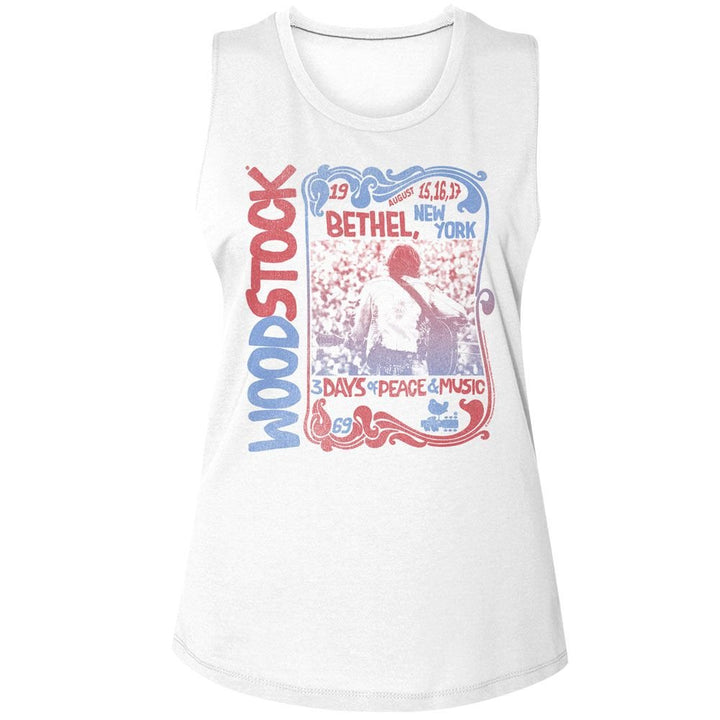 Woodstock - Nouveau Border Womens Muscle Tank Top - HYPER iCONiC.