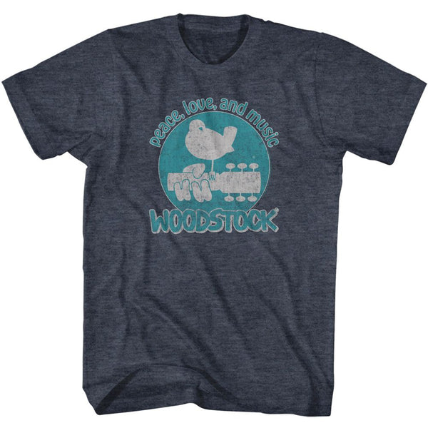 Woodstock - Peace Love And Music T-Shirt - HYPER iCONiC.
