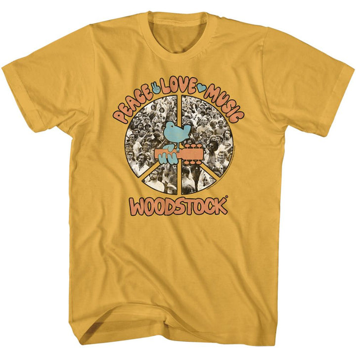 Woodstock - Peace Love Music Boyfriend Tee - HYPER iCONiC.