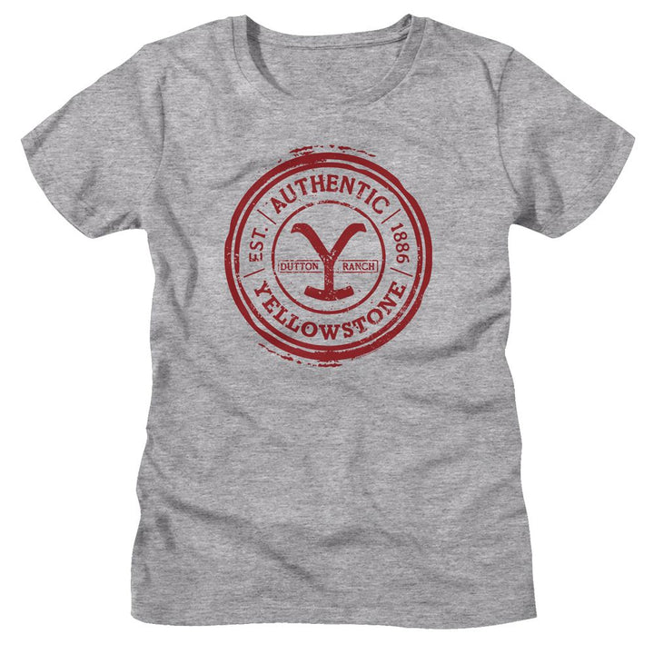 Yellowstone - Authentic Circle Womens T-Shirt - HYPER iCONiC.