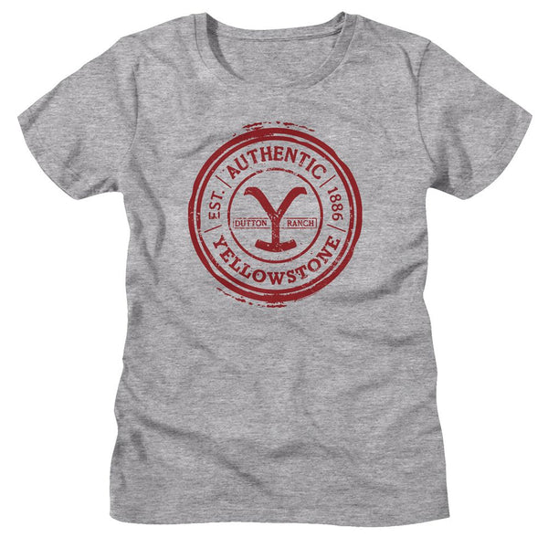 Yellowstone - Authentic Circle Womens T-Shirt - HYPER iCONiC.