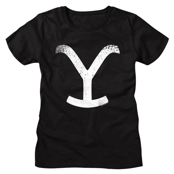 Yellowstone - Big Y Logo Womens T-Shirt - HYPER iCONiC.