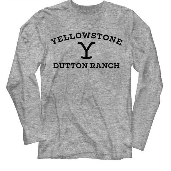 Yellowstone - Dark Logo Long Sleeve T-Shirt - HYPER iCONiC.