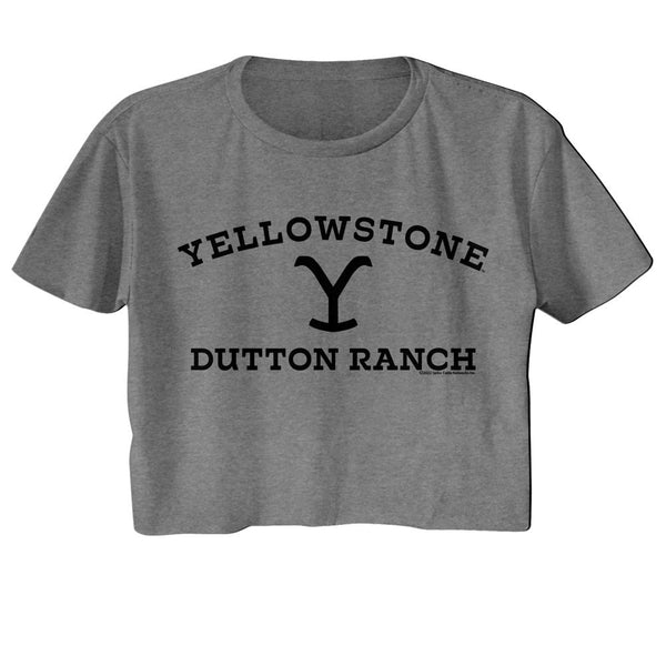 Yellowstone - Dark Logo Womens Crop Tee - HYPER iCONiC.