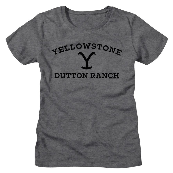 Yellowstone - Dark Logo Womens T-Shirt - HYPER iCONiC.