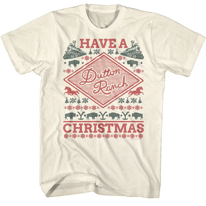 Yellowstone - Dutton Ranch Christmas T-Shirt - HYPER iCONiC.