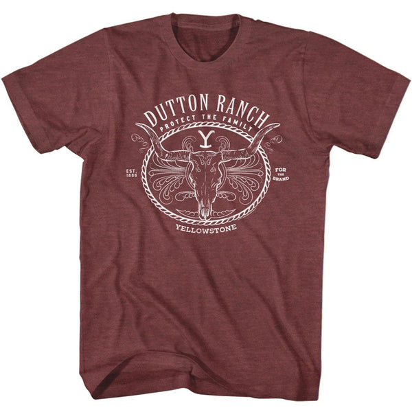 Yellowstone - Dutton Ranch Cow Skull Boyfriend Tee - HYPER iCONiC.