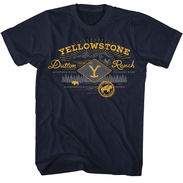 Yellowstone - Mountain Range T-Shirt - HYPER iCONiC.