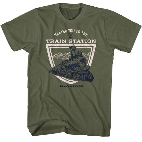 Yellowstone - Train Station Badge T-Shirt - HYPER iCONiC.