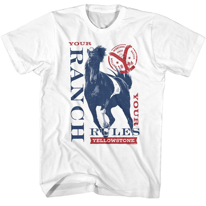 Yellowstone - Your Ranch Your Rules T-Shirt - HYPER iCONiC.