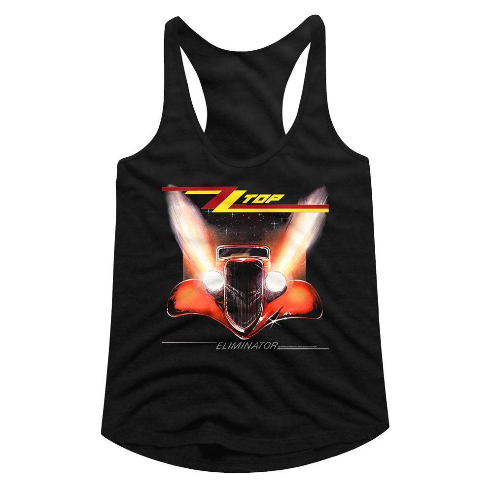 ZZ Top Eliminator Cover Womens Racerback Tank - HYPER iCONiC