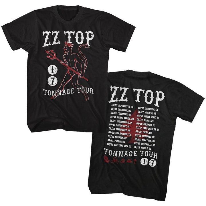 ZZ Top Tonnage Tour 17 Boyfriend Tee - HYPER iCONiC.