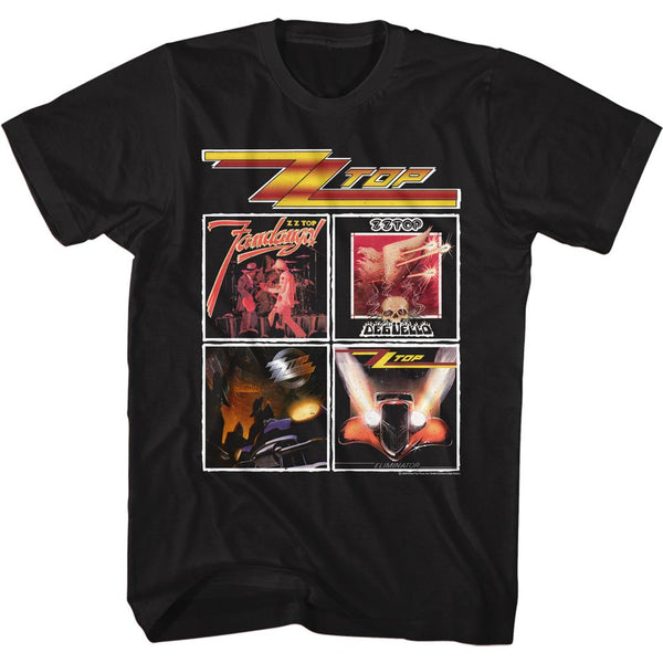 ZZ Top Top Albums T-Shirt - HYPER iCONiC.